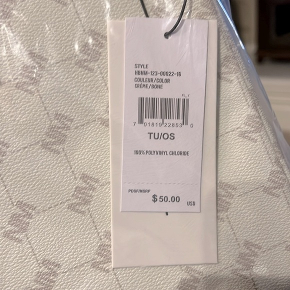 NWT Nicole Miller New York White Crossbody Zip Top Handbag w/ Coin Purse - Picture 3 of 3